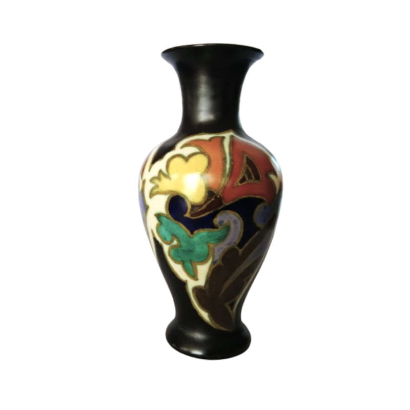 Gouda Grotius Zuid Holland Plazuid Hand Painted Vase c.1931