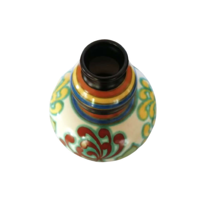 Gouda Vlymen Zuid Holland Large Hand Painted Vase c.1925