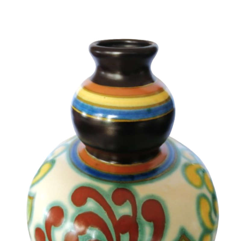 Gouda Vlymen Zuid Holland Large Hand Painted Vase c.1925