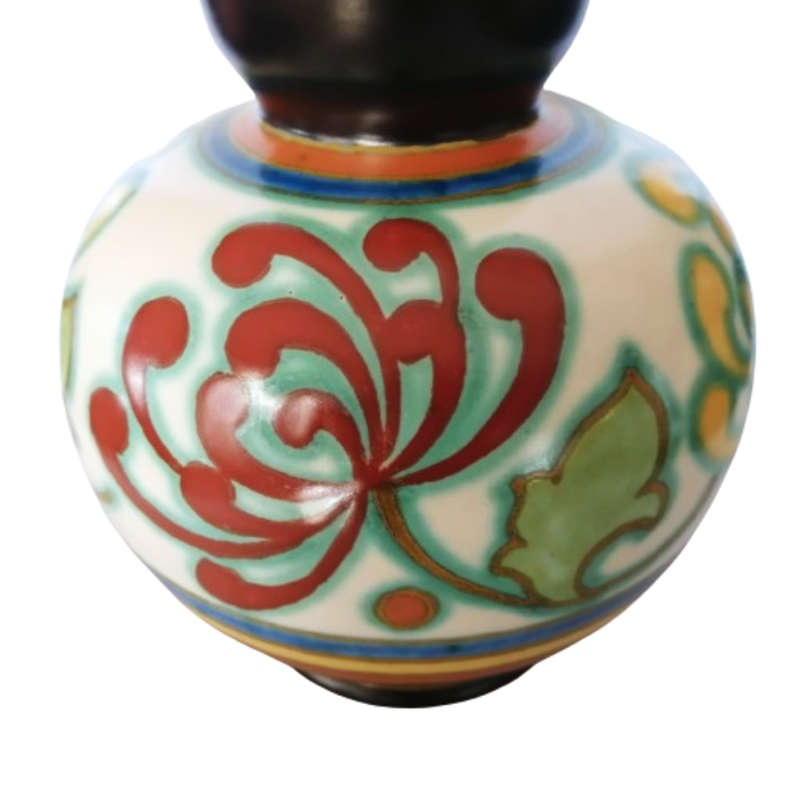 Gouda Vlymen Zuid Holland Large Hand Painted Vase c.1925
