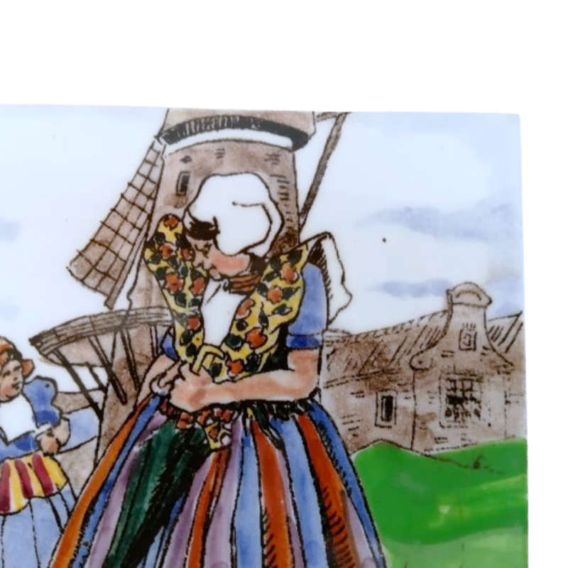 Royal Goedewaagen Alex Mosa Tile Traditional Ladies and Windmill