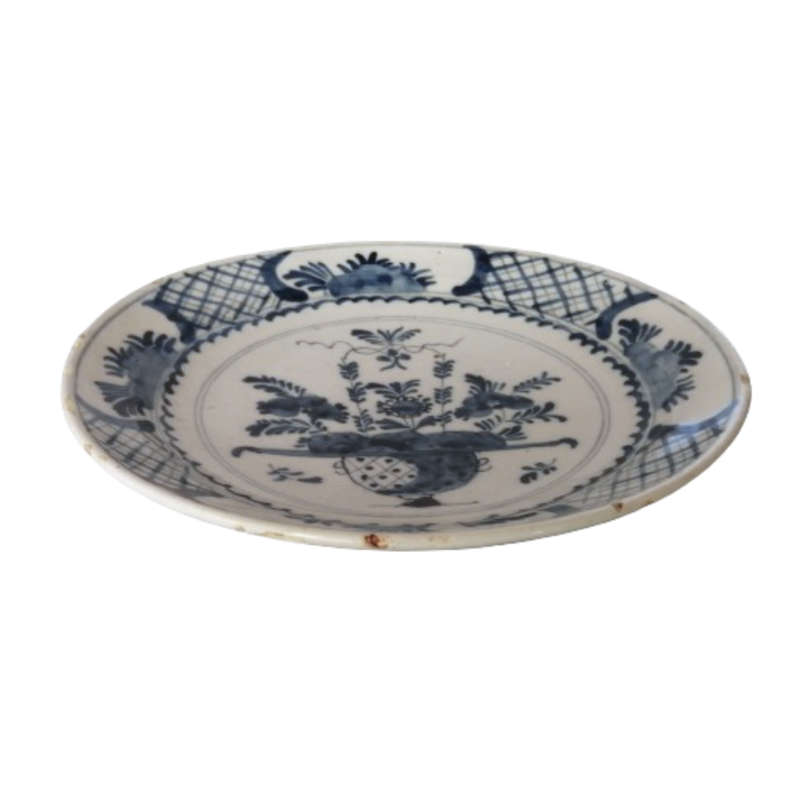 Holland DELFT c18th Decorative Wall Plate Hand Painted