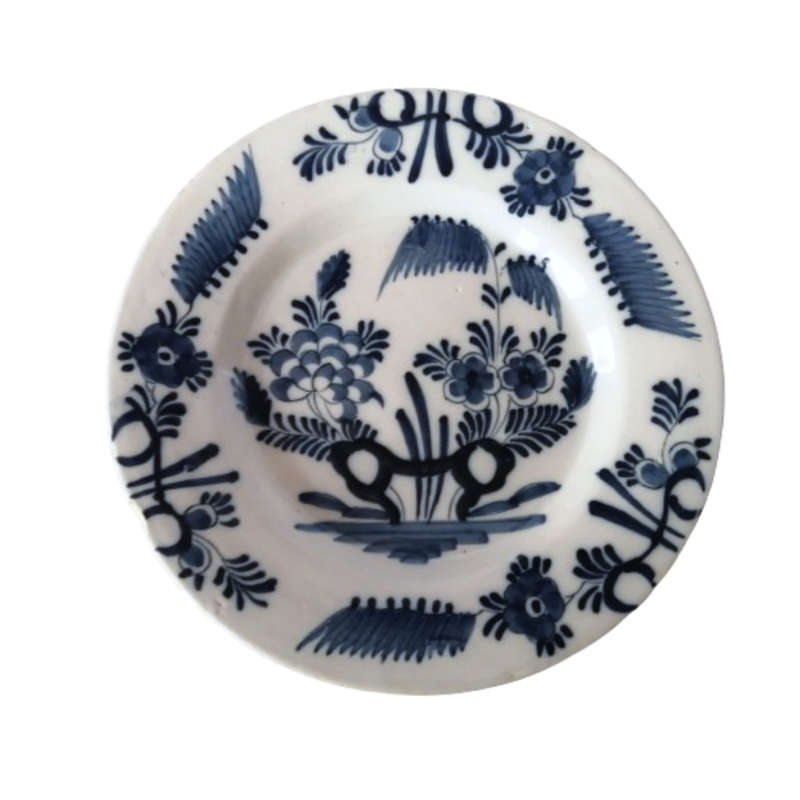 Delft Holland c18th Decorative Wall Plate Hand Painted