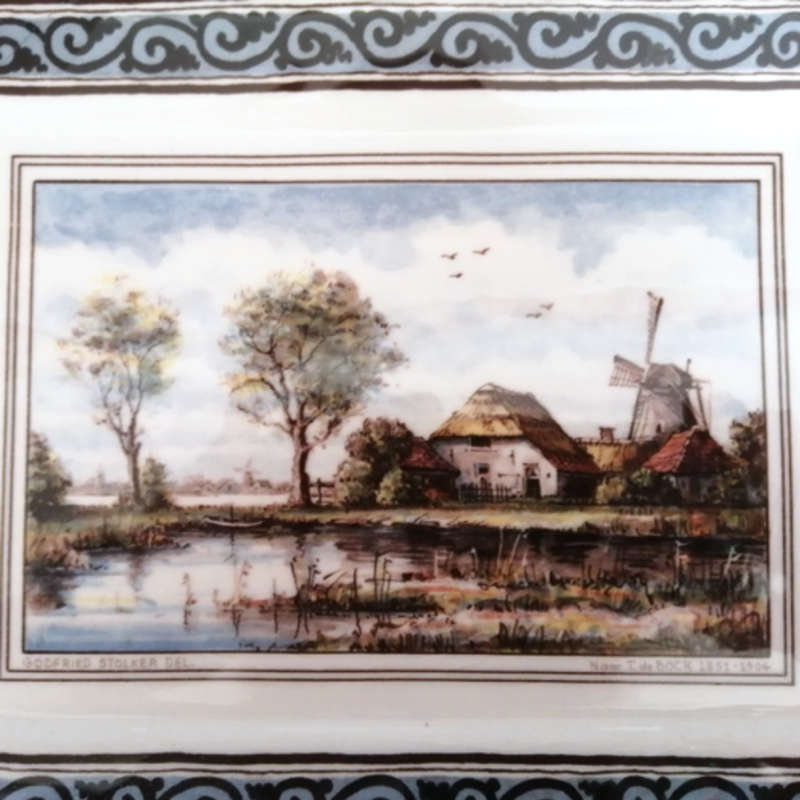 Holland Delft Westraven Decorative Wall Plaque Naar Tide Bock