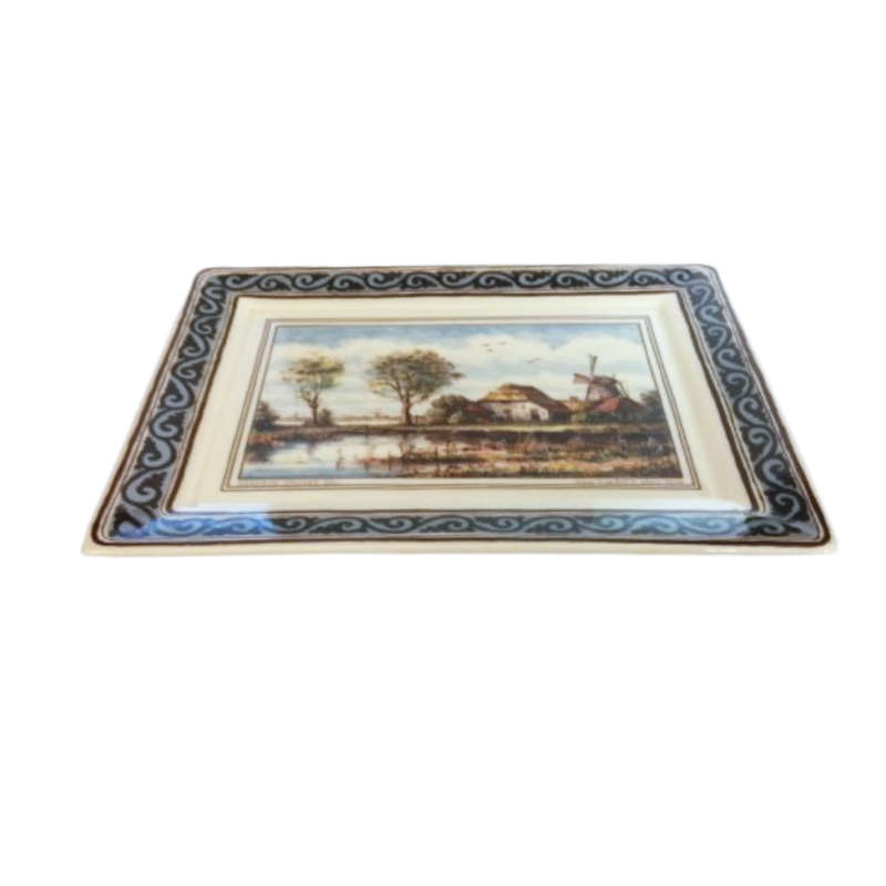 Holland Delft Westraven Decorative Wall Plaque Naar Tide Bock