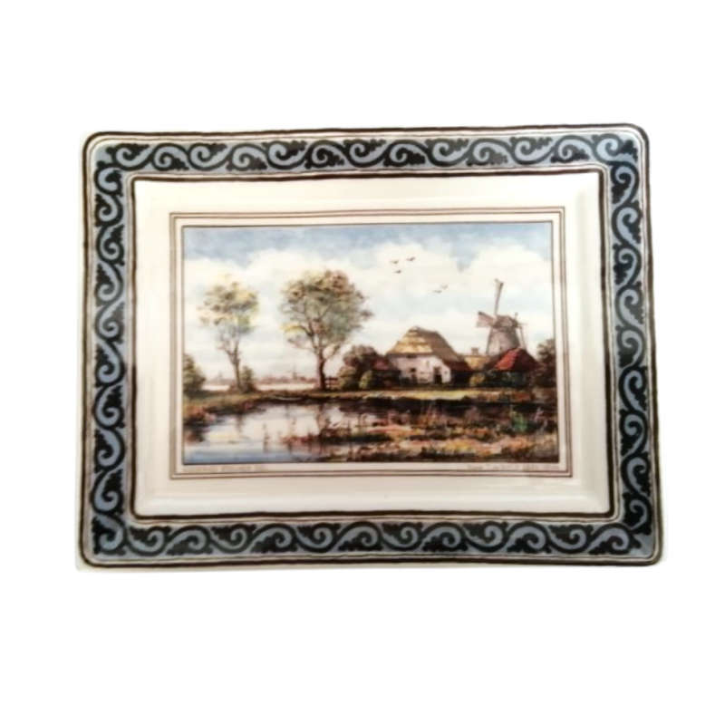 Holland Delft Westraven Decorative Wall Plaque Naar Tide Bock
