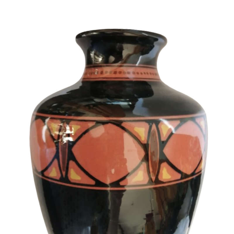 Gouda Pottery glazed large Regis vase designed by Eduard Antheunis