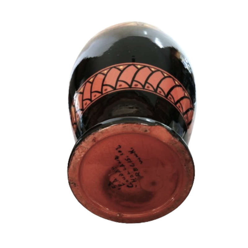 Gouda Pottery glazed large Regis vase designed by Eduard Antheunis