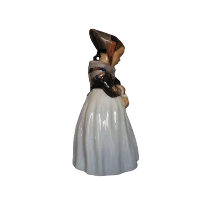 Royal Copenhagen Porcelain Figurine, Amager Girl 1251