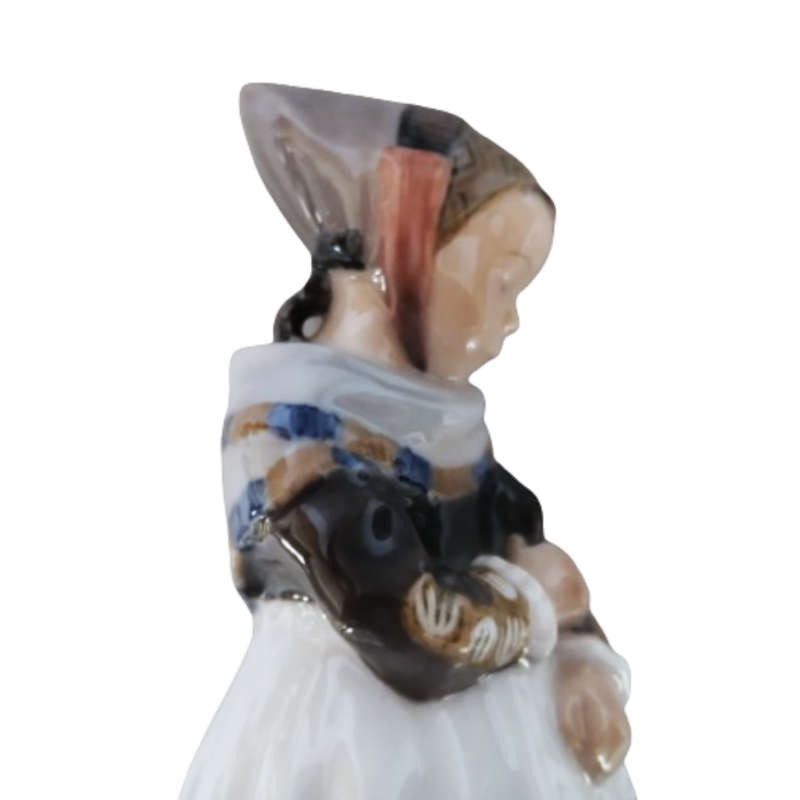 Royal Copenhagen Porcelain Figurine, Amager Girl 1251