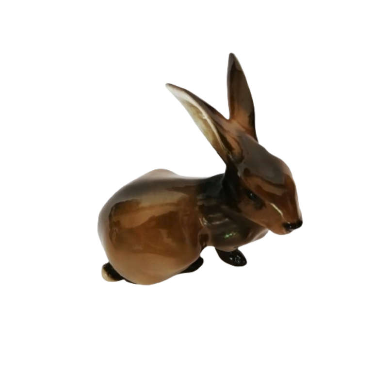 Rosenthal Rare Handpainted Brown Rabbit Hare Figurine