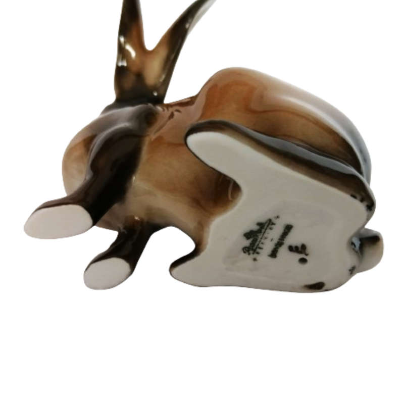 Rosenthal Rare Handpainted Brown Rabbit Hare Figurine