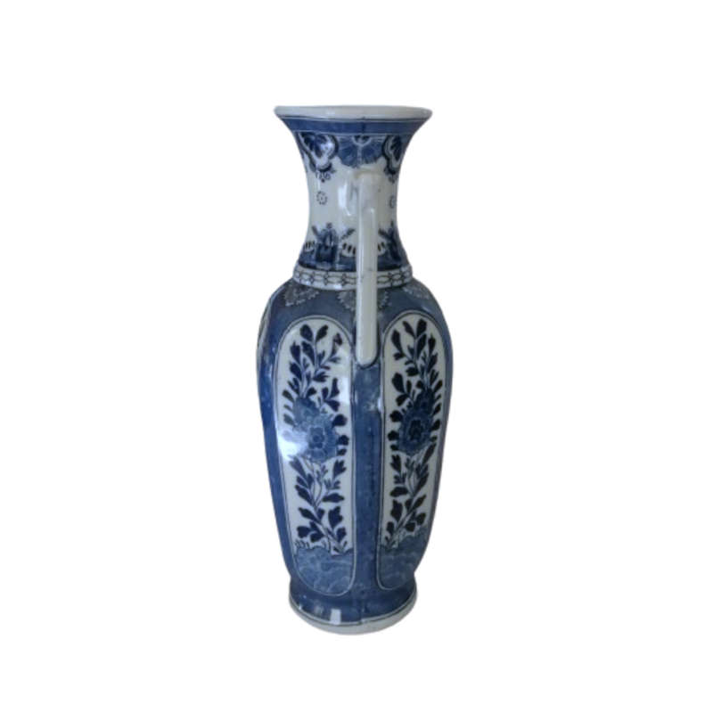 Delft Mosa Mastricht Delft Blue Twin Handled Vase Dec 562