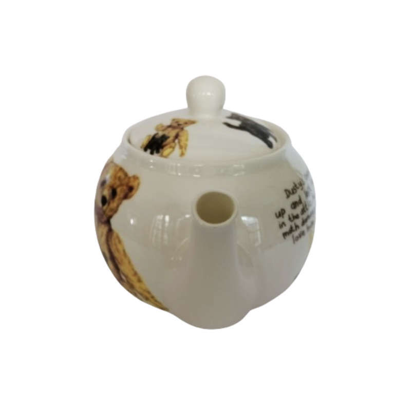 Roy Kirkham Classic Teddy Lost Bear Porcelain Large Teapot