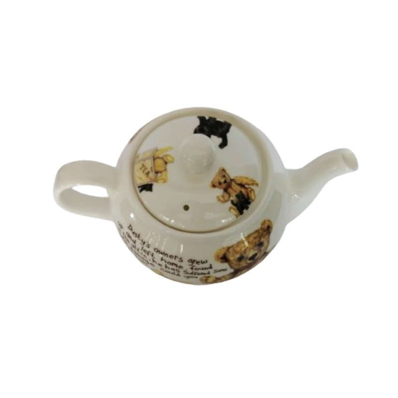 Roy Kirkham Classic Teddy Lost Bear Porcelain Large Teapot