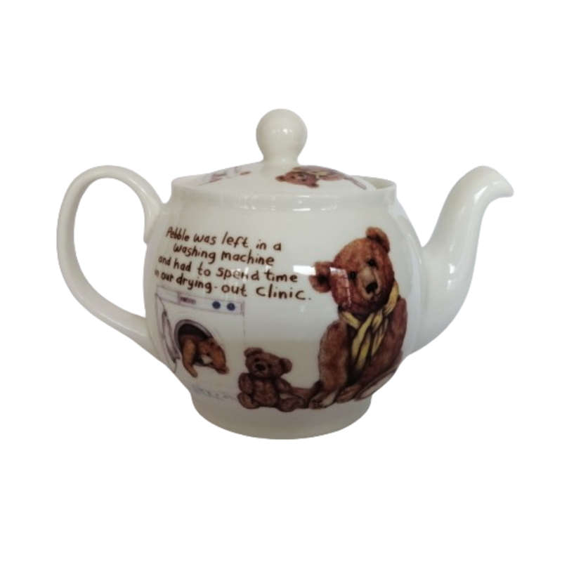 Roy Kirkham Classic Teddy Washed Bear Porcelain Teapot