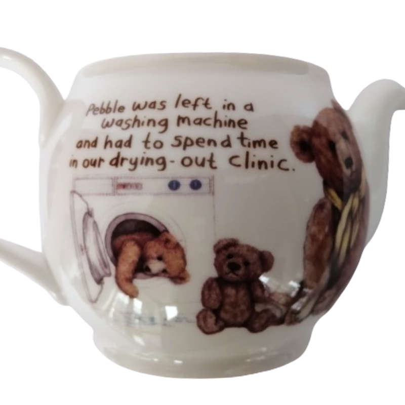 Roy Kirkham Classic Teddy Washed Bear Porcelain Teapot