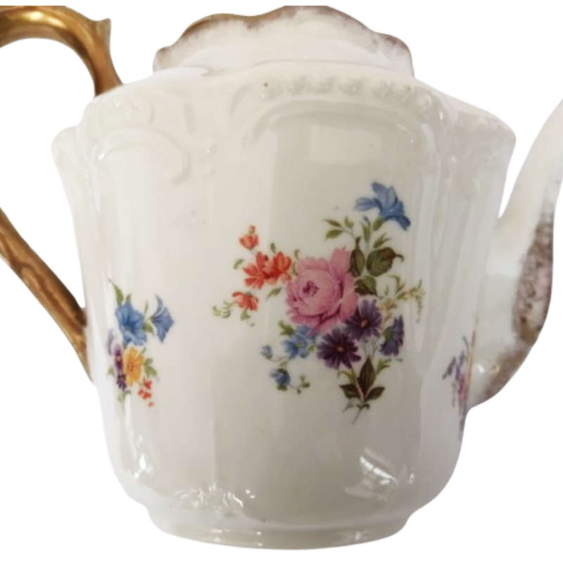 Atlas Chapman China dating from 1906-1910 floral china Tea Pot