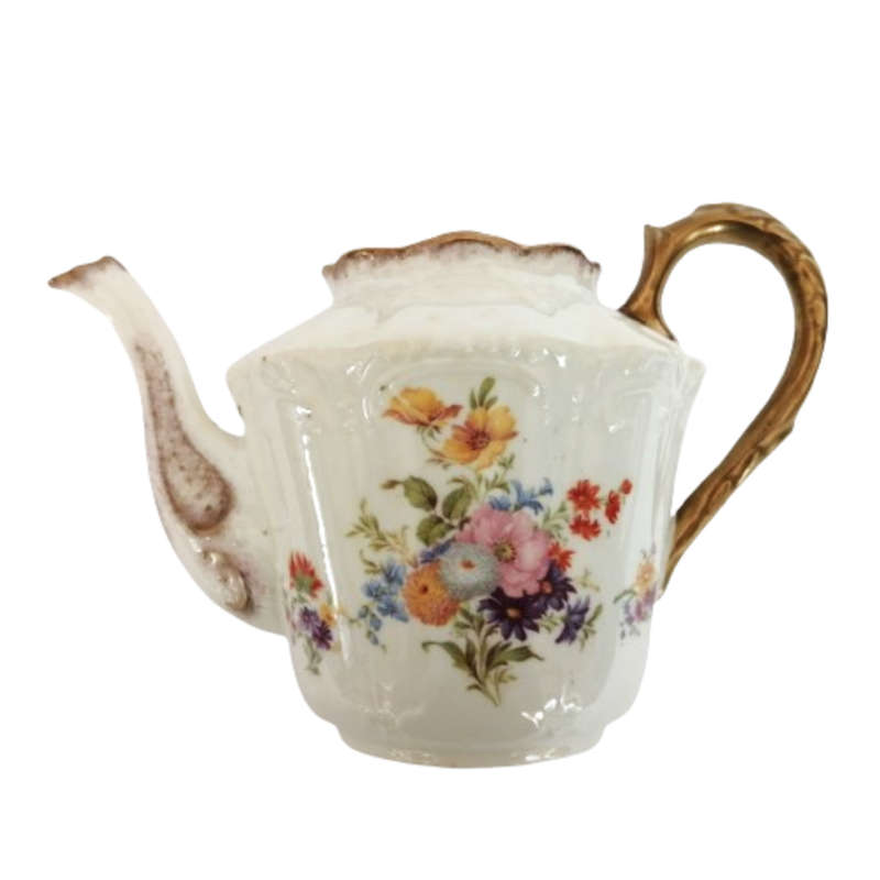 Atlas Chapman China dating from 1906-1910 floral china Tea Pot