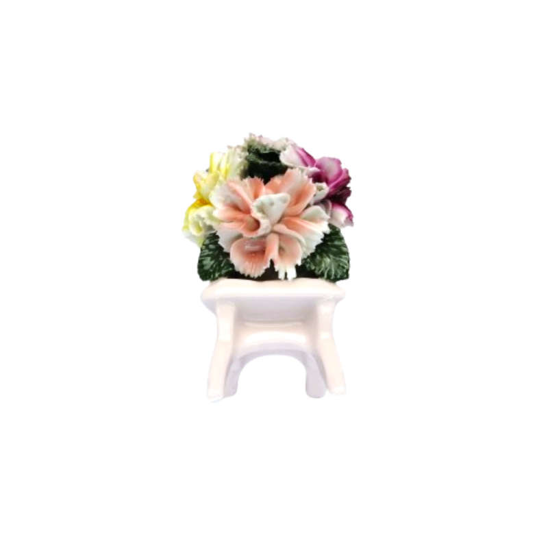 Stanley Staffordshire Fine Bone China Wheelbarrow of Flowers