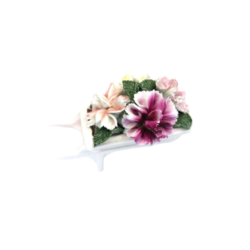 Stanley Staffordshire Fine Bone China Wheelbarrow of Flowers