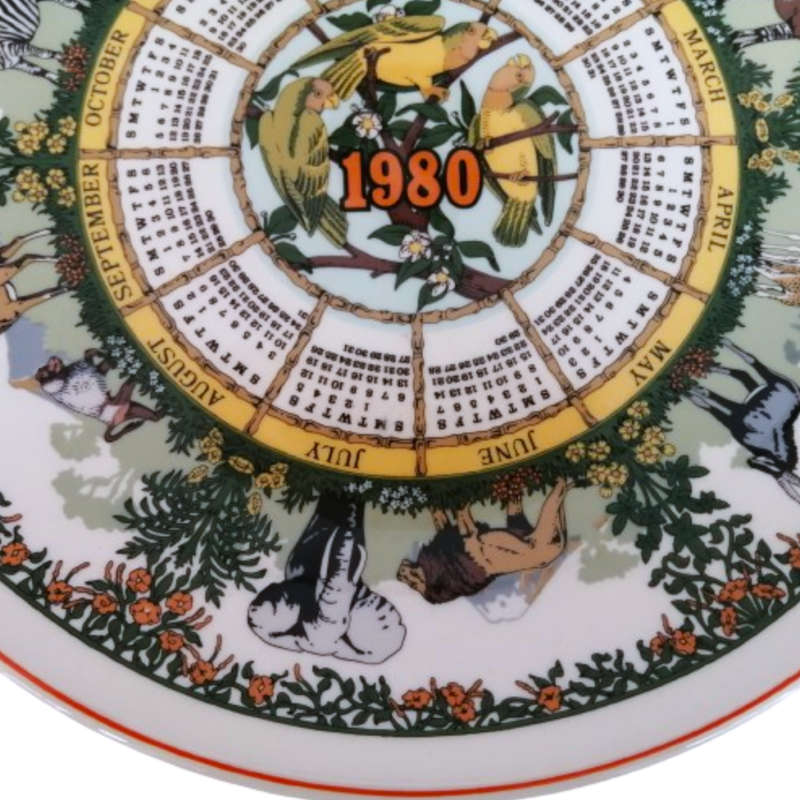 Wedgwood Calendar 1980 Wall Plate