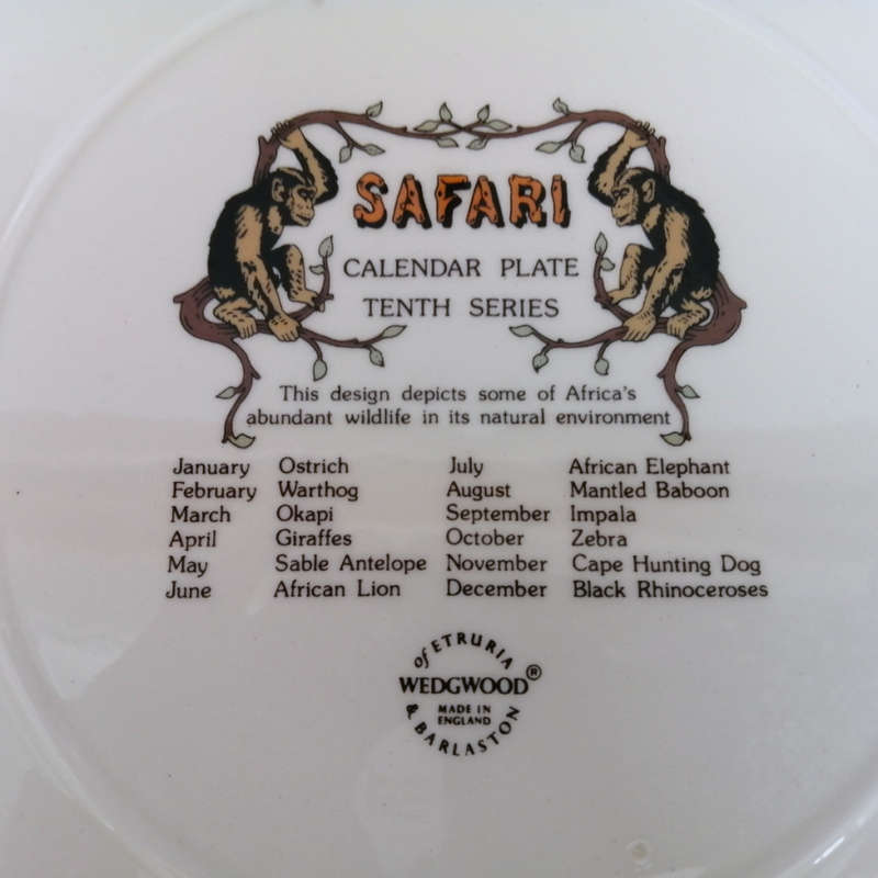 Wedgwood Calendar 1980 Wall Plate
