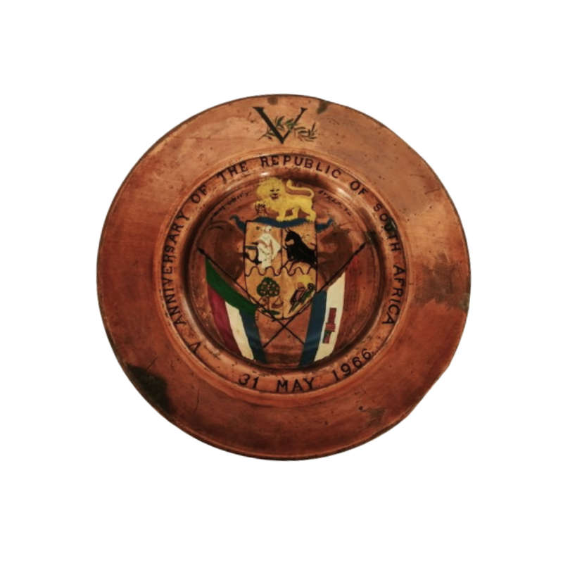 Anniversary of The Republic of South Africa 31st May 1966 Cooper Plate