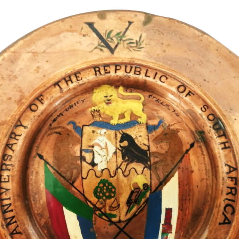 Anniversary of The Republic of South Africa 31st May 1966 Cooper Plate