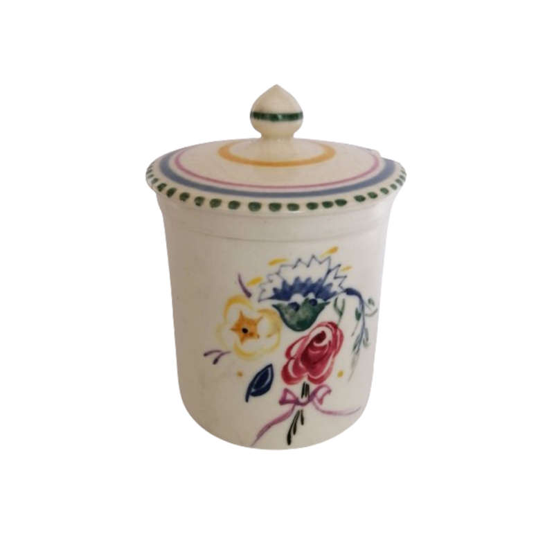 Poole Pottery Hand Painted Lidded Jam Pot 1920