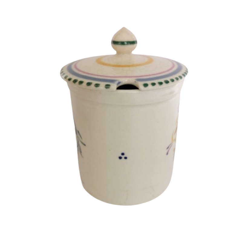 Poole Pottery Hand Painted Lidded Jam Pot 1920