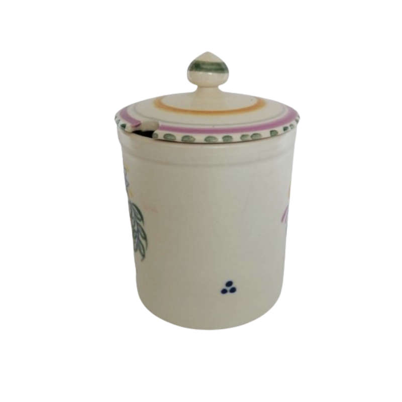 Poole Pottery Hand Painted Lidded Jam Pot 1920