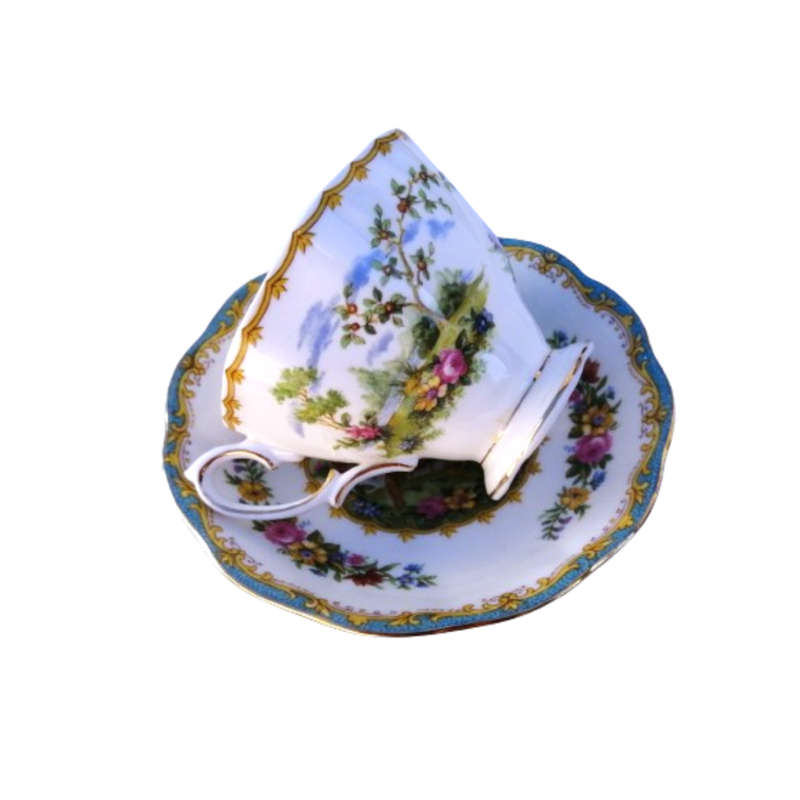 Royal Albert Chelsea Bird Peacock Reg No 839184 Trio