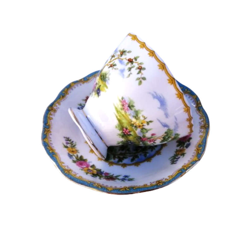 Royal Albert Chelsea Bird Peacock Reg No 839184 Trio