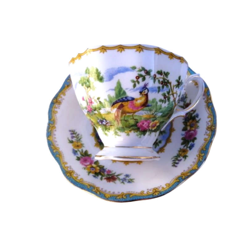 Royal Albert Chelsea Bird Peacock Reg No 839184 Trio