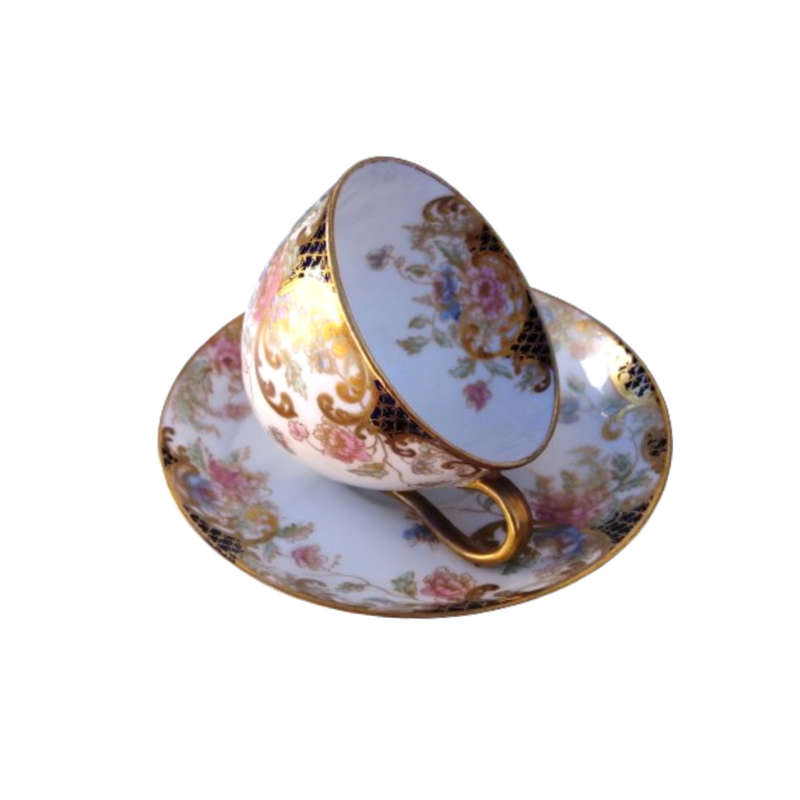 Crown Staffordshire No 41865 Cup Saucer and Plate Trio