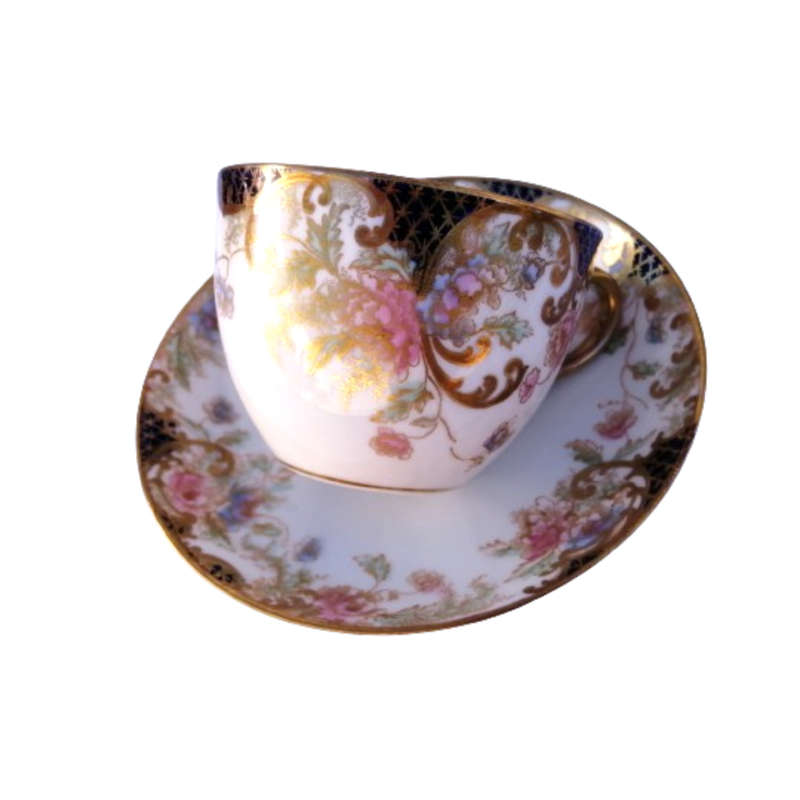 Crown Staffordshire No 41865 Cup Saucer and Plate Trio