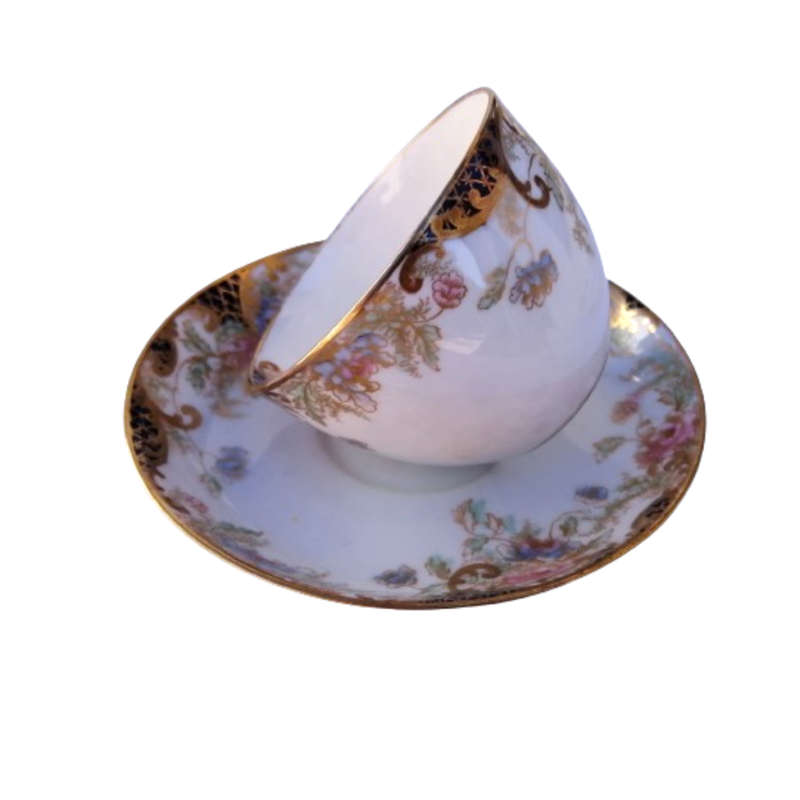 Crown Staffordshire No 41865 Cup Saucer and Plate Trio