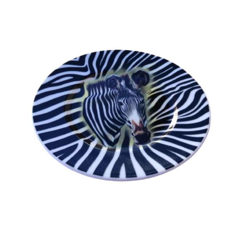 Limoges Wild Life Zebra by Email de Limoges Wall Plate