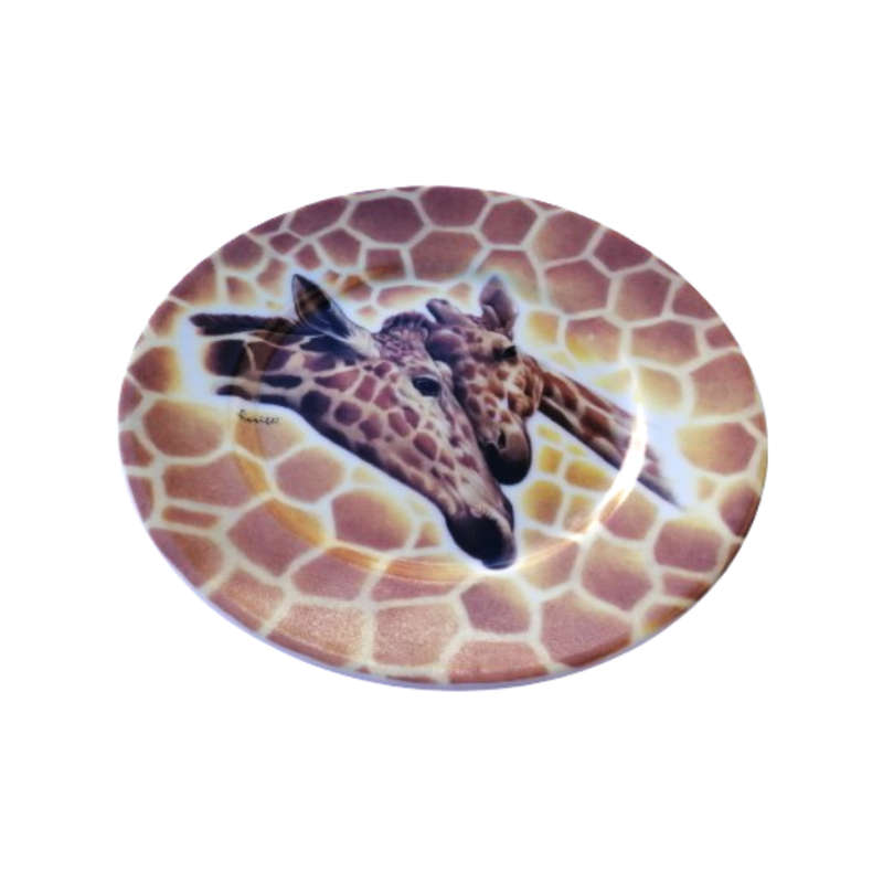 Limoges Wild Life Giraffe by Email de Limoges Wall Plate