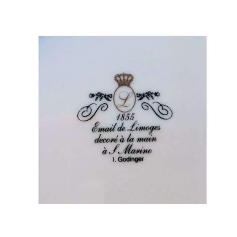 Limoges Wild Life Giraffe by Email de Limoges Wall Plate