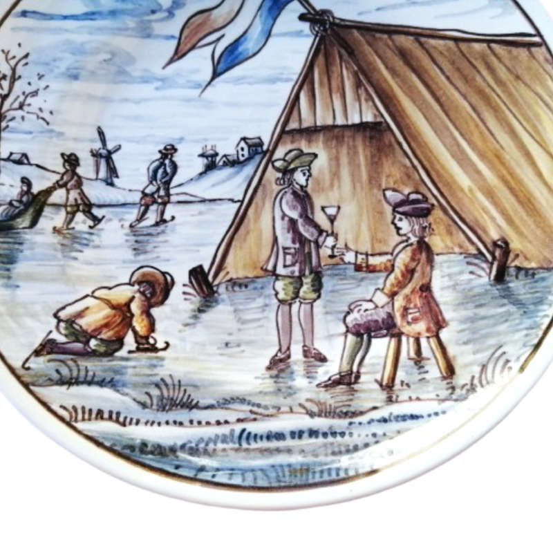 Old Delft Calendar Plate January plate