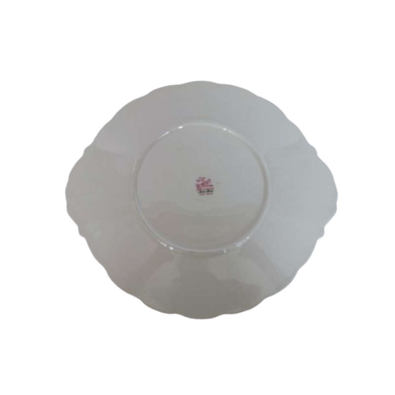 Roslyn China Cake Plate Fine Bone China Moss Rose