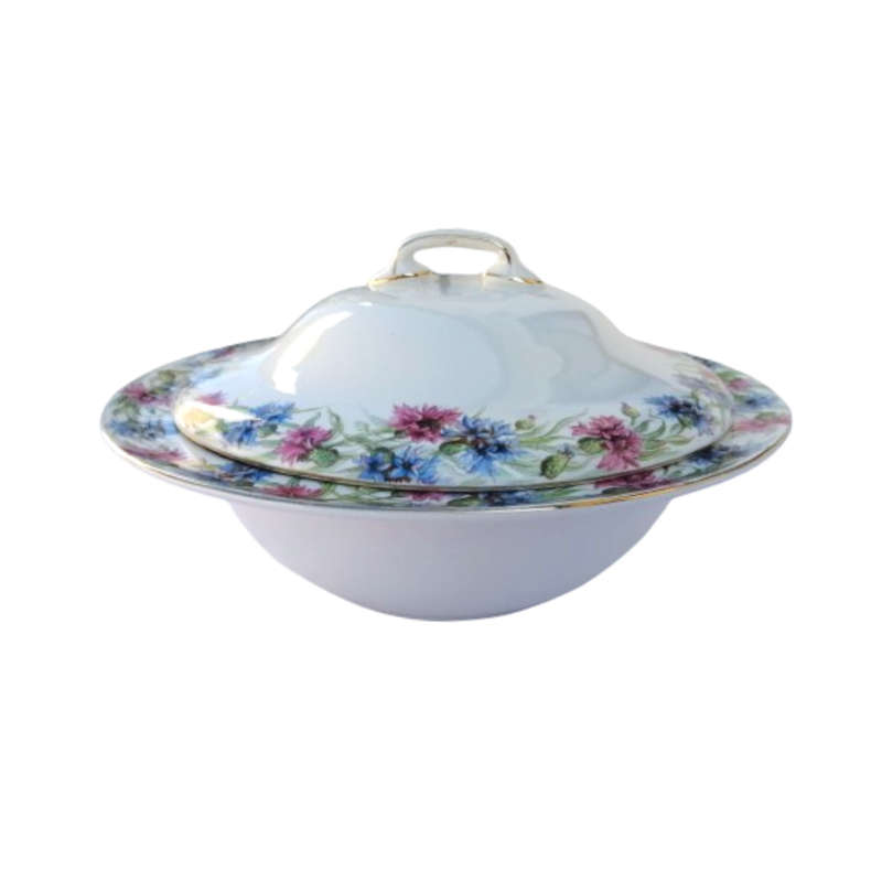 Royal Doulton 1940`s Cornflower D6300 Lidded Serving Dish