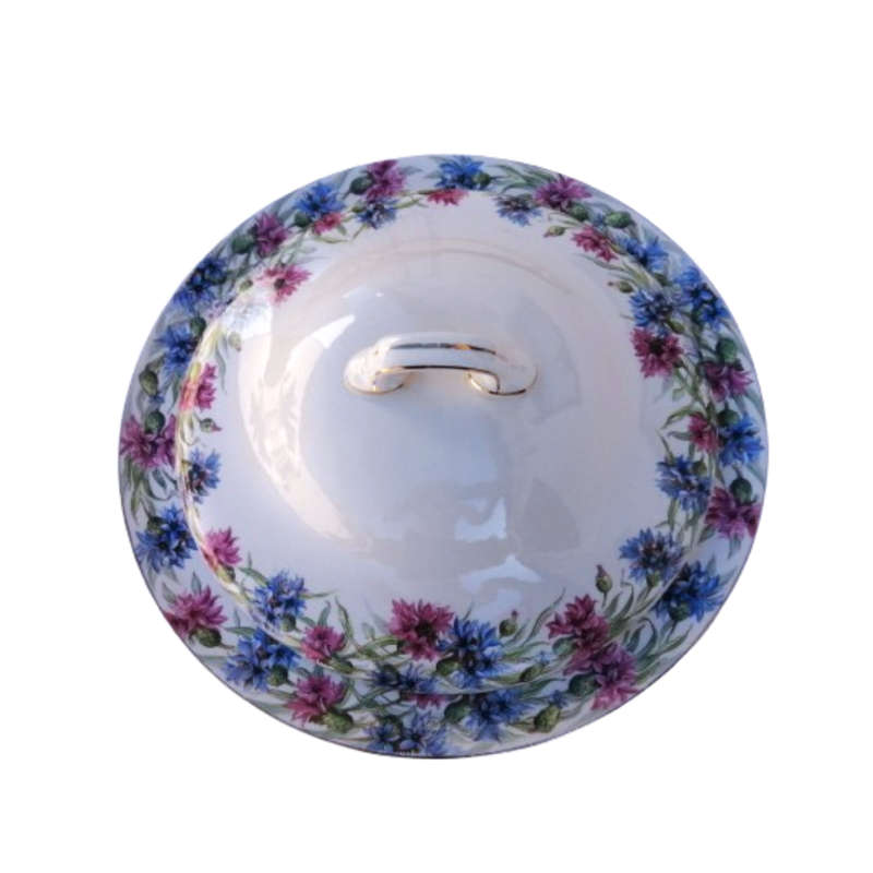 Royal Doulton 1940`s Cornflower D6300 Lidded Serving Dish