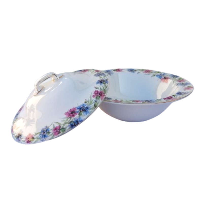 Royal Doulton 1940`s Cornflower D6300 Lidded Serving Dish