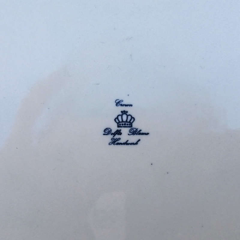 Delft Chemkefa Delfts Blauw Horse and cart Windmill ceramic wall hanging plate