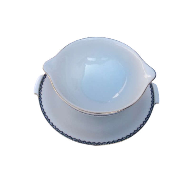 Rosenthal Aida Sauce Gravy Boat with Attached Under plate