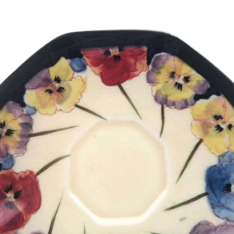 Royal Doulton Art Deco Pansy Saucer D4049