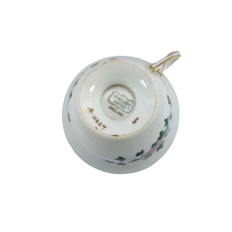 Shelley Fine Bone China Duo Hand Painted Raised Flower Decoration